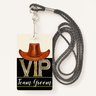 Team Groom Wedding Badge ID Badge