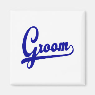 Team Groomvintage Baseball Groomsmen Bachelor Part Magnet