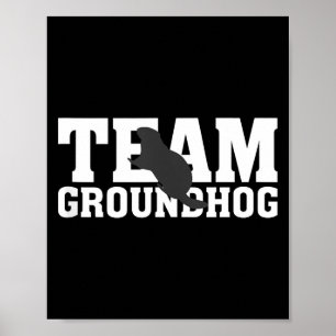 Team Groundhog Funny Groundhog Day Tank Top Poster
