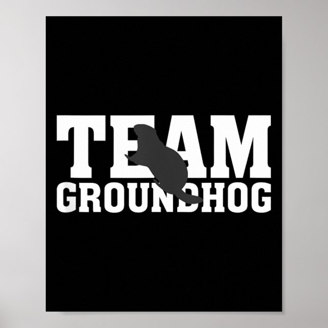 Team Groundhog Funny Groundhog Day Tank Top  Poster (Front)