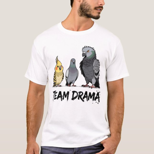 Team Grumpy Funny Birds Design For Bird Lovers T-Shirt (Front)
