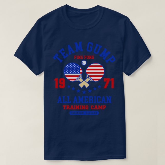 Team Gump Ping Pong T-Shirt (Design Front)