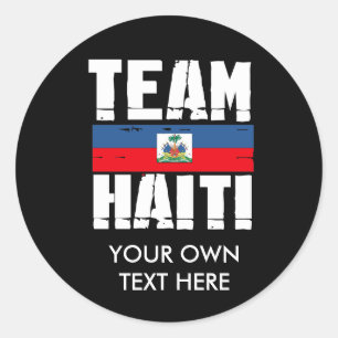 TEAM HAITI CLASSIC ROUND STICKER