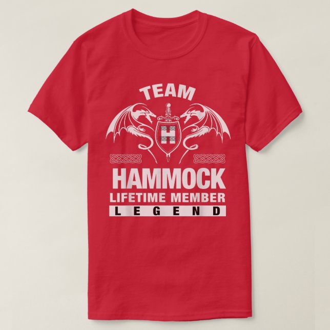 Team HAMMOCK Lifetime Member Gifts  T-Shirt (Design Front)