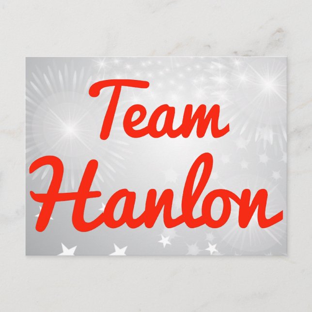 Team Hanlon Postcard (Front)