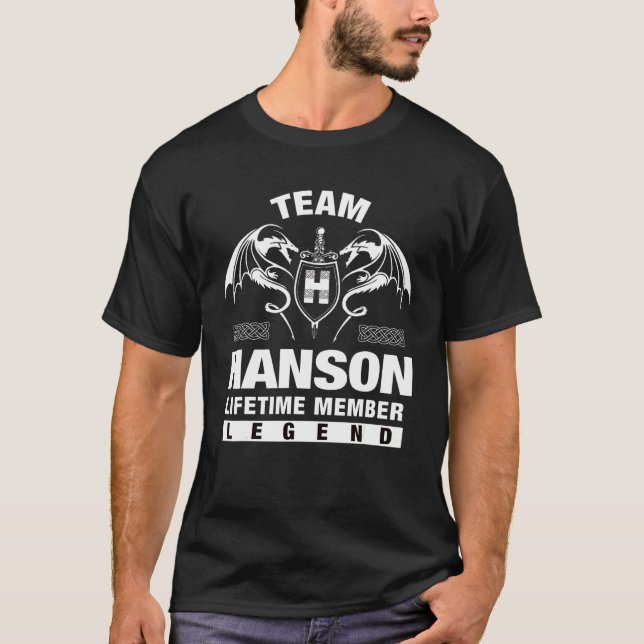 Team Hanson Lifetime Member   T-Shirt (Front)
