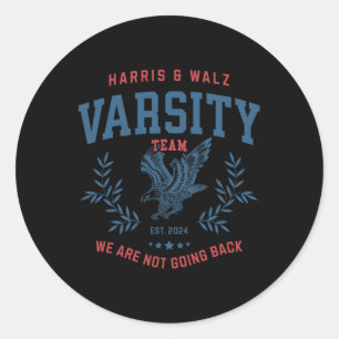 Team Harris Walz 2024 Election Kamala Tim Waltz  Classic Round Sticker