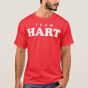 Team Hart Personalised Surname Bride Groom Family  T-Shirt