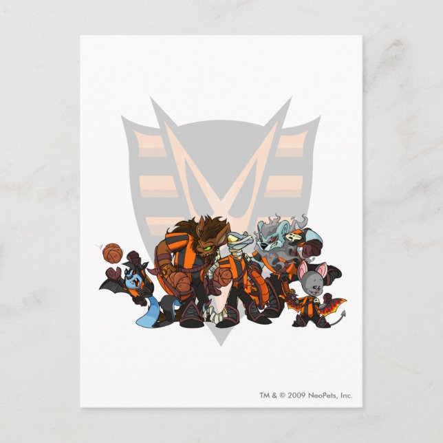 Team Haunted Woods Group Postcard (Front)