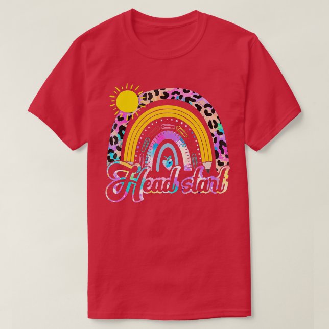 Team Head Start Squad Back To School Rainbow Kids  T-Shirt (Design Front)