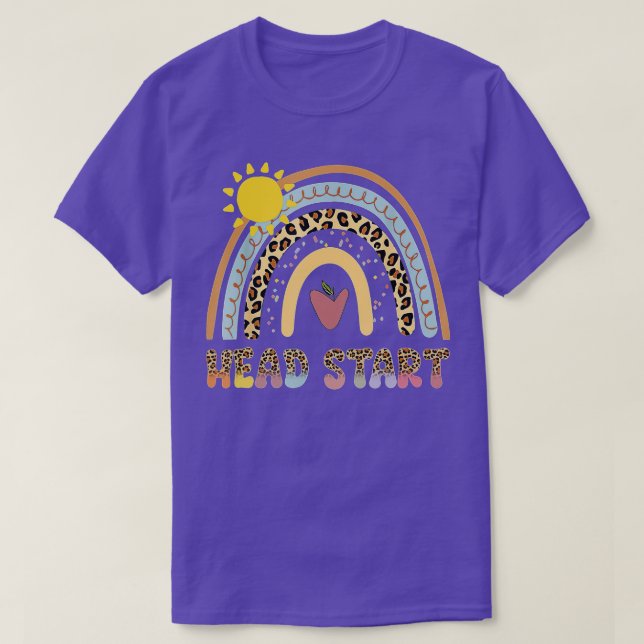 Team Head Start Squad Back To School Rainbow Kids  T-Shirt (Design Front)