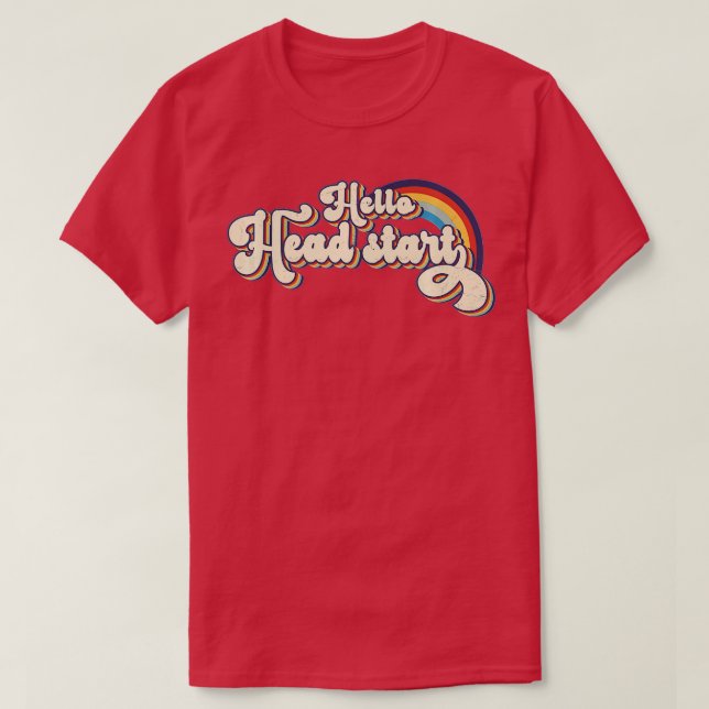 Team Head Start Squad Back To School Rainbow Kids  T-Shirt (Design Front)