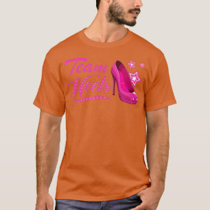 Team Heels Girl Gender Reveal Family Party (1)  T-Shirt