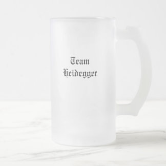 Team Heidegger Frosted Glass Beer Mug