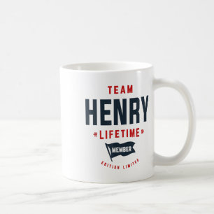 Team Henry Lifetime Member Funny Name Henry _1 Coffee Mug