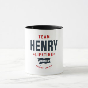 Team Henry Lifetime Member Funny Name Henry Mug