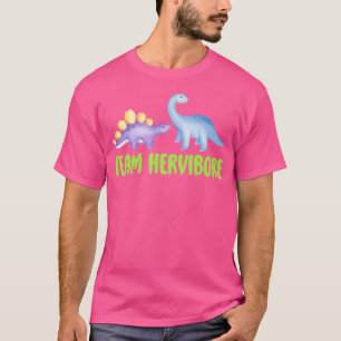 Team Herbivore Cute Dinosaur Kids Paleo Enthusiast T-Shirt