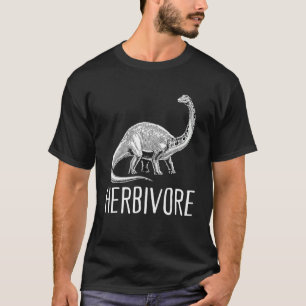 Team Herbivore Vegan Brontosaurus Vegetarian Plant T-Shirt