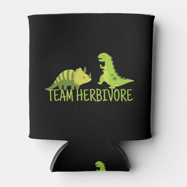 Team Herbivore Vegan Can Cooler (Front)