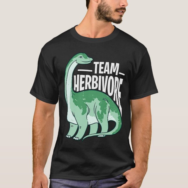 Team Herbivore Vegetarian Plant Based Lifestyle Ve T-Shirt (Front)
