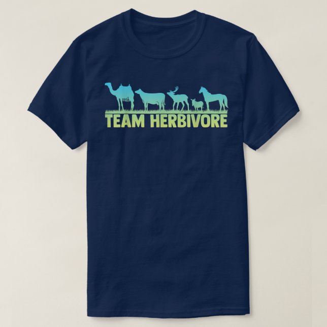 Team Herbivore Vegetarian  T-Shirt (Design Front)