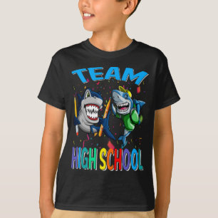 Team High School Shark Back To School T-Shirt