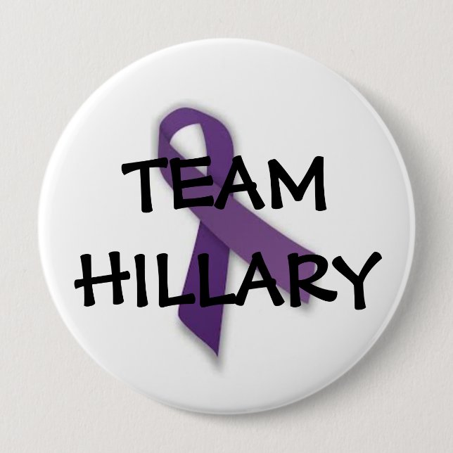 Team Hillary 10 Cm Round Badge (Front)