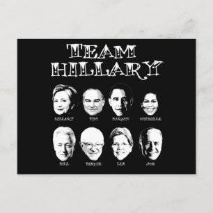 Team Hillary - Hillary Team Postcard