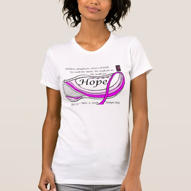 Team Hope - v neck T-Shirt (Front)