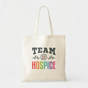 Team Hospice Nurse Social Worker Physician Manager Tote Bag