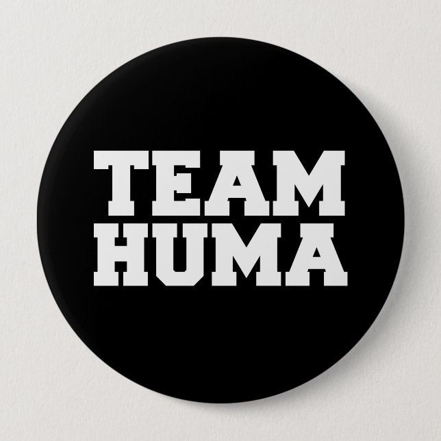 TEAM HUMA -.png 10 Cm Round Badge (Front)