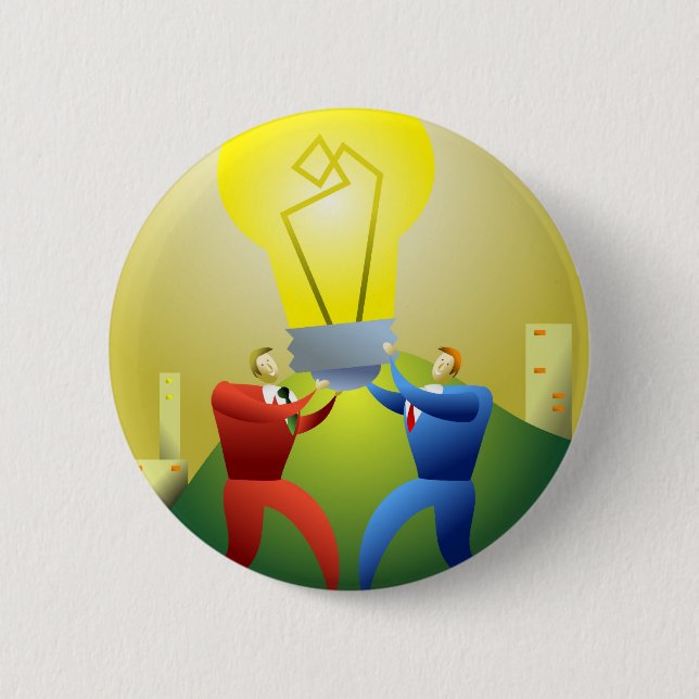 Team Idea 6 Cm Round Badge (Front)