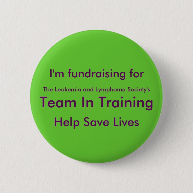 Team In Training Button 2 (Front)