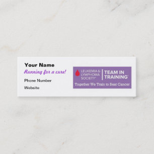 Team in Training Fundraising Cards