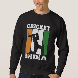 Team india cricket jersey indian flag Womens men F Sweatshirt