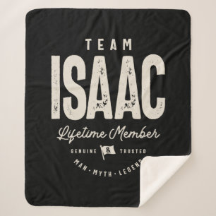 Team Isaac Lifetime Member Personalised Name  Sherpa Blanket