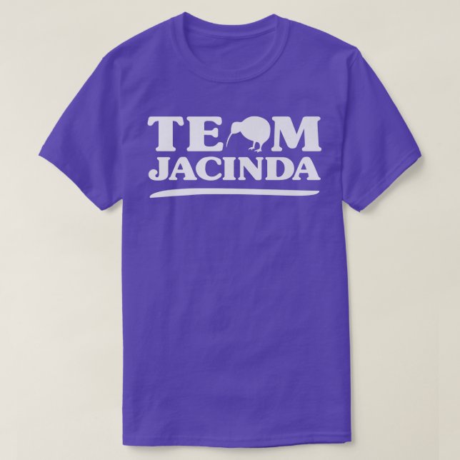 Team Jacinda New Zealand Leader Prime Minister Ade T-Shirt (Design Front)