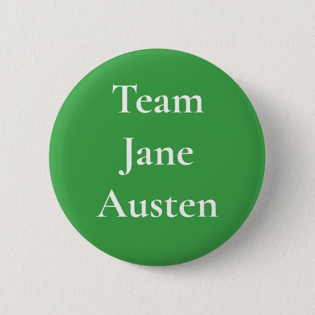 Team Jane Austen 6 Cm Round Badge (Front)