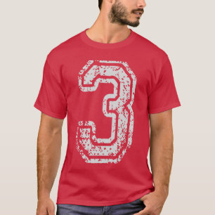 Team Jersey Uniforms Number 3hree School Sports Bi T-Shirt