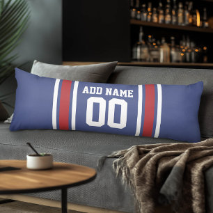 Team Jersey with Custom Name and Number Body Cushion