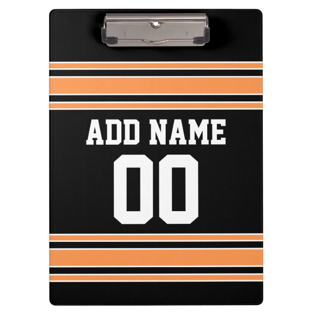 Team Jersey with Custom Name and Number Clipboard (Front)