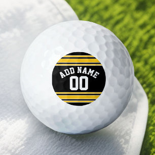Team Jersey with Custom Name and Number Golf Balls