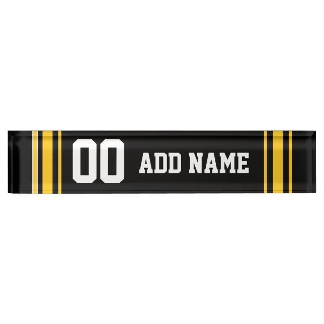 Team Jersey with Custom Name and Number Nameplate (Front)
