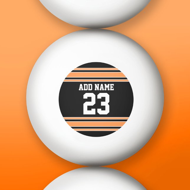 Team Jersey with Custom Name and Number Ping Pong Ball (Custom Ping Pong Balls)