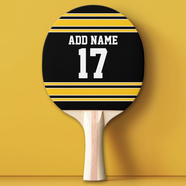 Team Jersey with Custom Name and Number Ping Pong Paddle (Custom Ping Pong Paddle - Team or College colors Sports Jersey)
