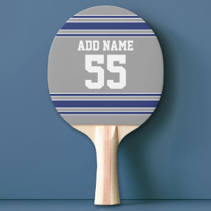 Team Jersey with Custom Name and Number Ping Pong Paddle