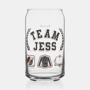 Team Jess Gilmore Girls Design Can Glass