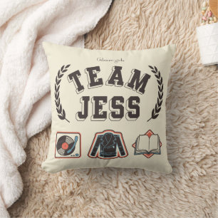 Team Jess Gilmore Girls Design Cushion