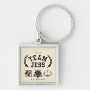 Team Jess Gilmore Girls Design Key Ring