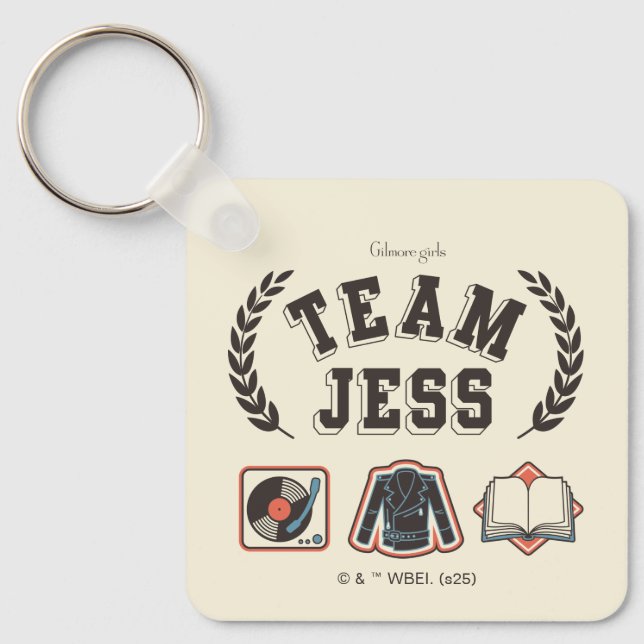 Team Jess Gilmore Girls Design Key Ring (Front)